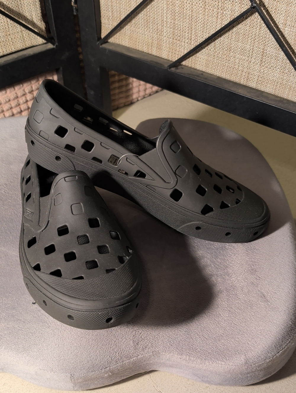 Never Worn Vans Black Slip-On Loafers